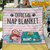 Official Nap Blanket Couple Personalized Dog Blanket BK-GH08
