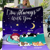 I'm Always With You Personalized Dog Blanket B-NN550
