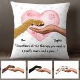 A Comfy Couch And A Paw Personalized Dog Pillow P-NB823