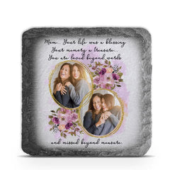 Memorial Your Life Was A Blessing - Personalized Memorial Stone