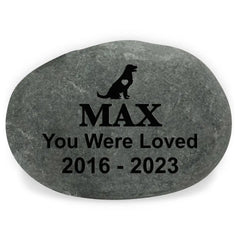 Forever Loved - Pet Memorial Stone River Rock, Pet Lover Memorial Gift - SRR02