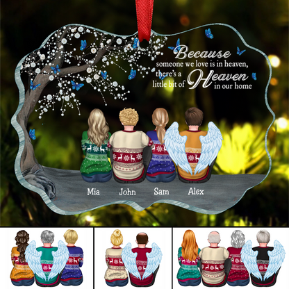 Family - I Am Always With You - Personalized Transparent Ornament