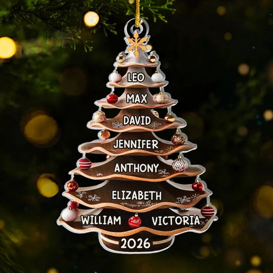 Custom Acrylic Ornament - Personalized Christmas Birthday Gifts For Mom, Dad, Brother, Sister, Kids - Love Makes Every Season Bright